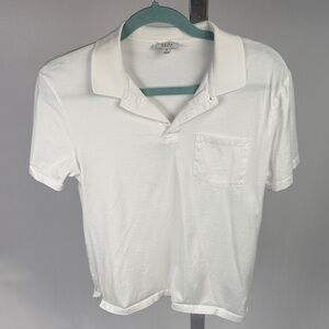 Reiss Crisp White Polo Shirt